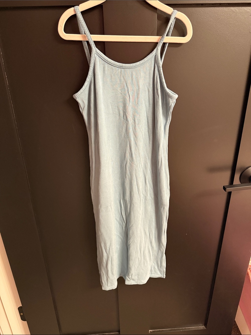 Kyte BABY Light Blue Ribbed Tank Dress